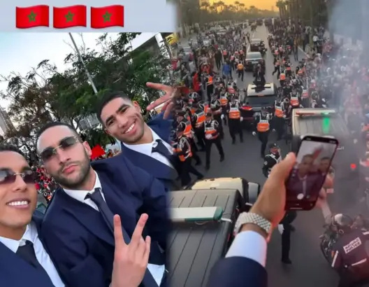 “سيلفي” للتاريخ.. لاعبو المنتخب الوطني يلتقطون صورا تذكارية للاستقبال الشعبي بالرباط (صور)