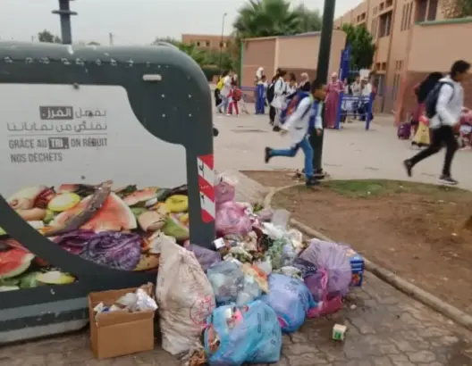 حاوية أزبال بمراكش