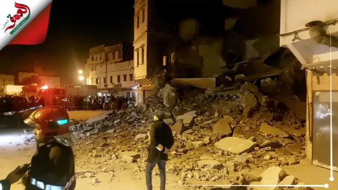 تفاصيل انهيار منزل من 3 طوابق بالدار البيضاء وسط استنفار أمني