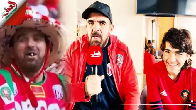 مشجع تطواني لفت الأنظار رفقة ابنه في مونديال قطر