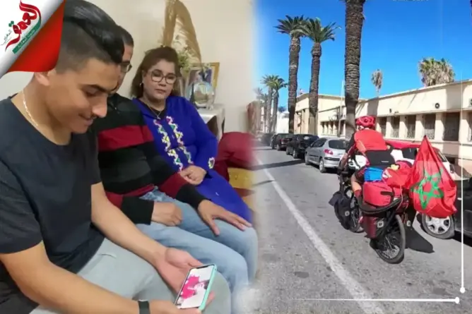 رحالة مغربي يصل الكاميرون بعد 5 أشهر على دراجته الهوائية