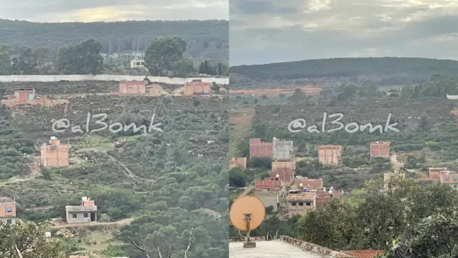 مافيا البناء العشوائي تعتدي على غابة اكزناية تحت أنظار سلطات طنجة (صور)