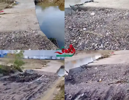تساقطات مطرية بطنجة تخرب قنطرة بعد شهرين من بنائها (فيديو)