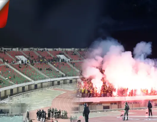 حدث غريب.. جمهور الماص يبدع كراكاج جميل وينسحب من المدرجات (فيديو)