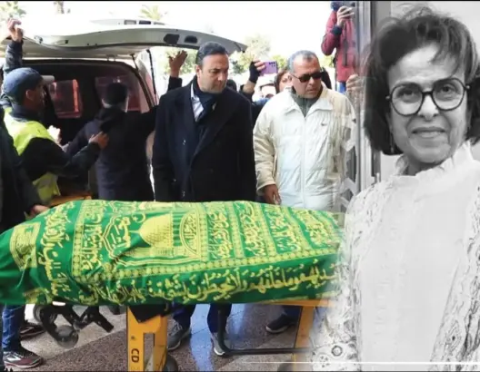 تشييع جثمان الفنانة خديجة أسد بمقبرة الشهداء