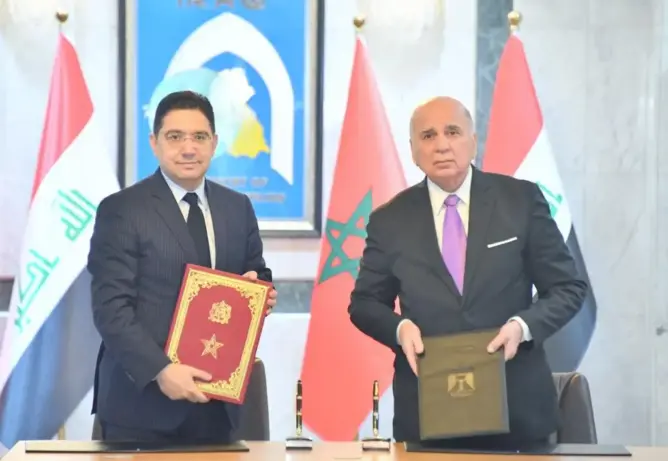 المغرب والعراق يوقعان على مذكرتي تفاهم لإحداث آلية للمشاورات السياسية والتكوين الدبلوماسي