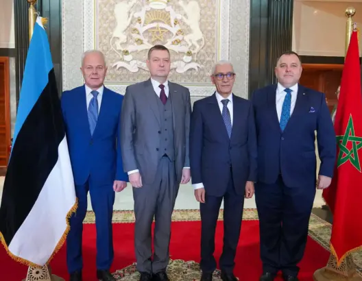 الطالبي العلمي يستقبل رئيس مجموعة الصداقة البرلمانية “إستونيا-المغرب”