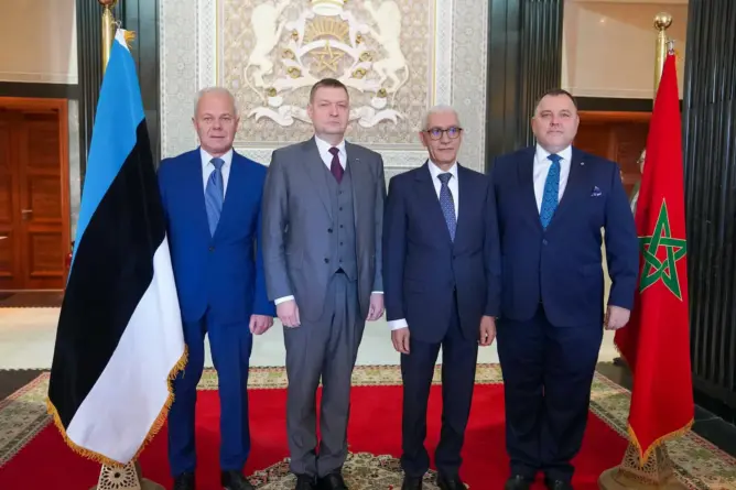 الطالبي العلمي يستقبل رئيس مجموعة الصداقة البرلمانية “إستونيا-المغرب”