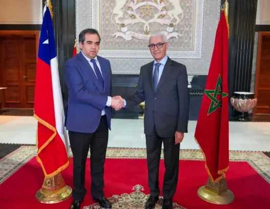الطالبي العلمي يجري مباحثات مع رئيس لجنة العلاقات الخارجية بمجلس الشيوخ الشيلي