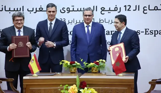 المغرب وإسبانيا يوقعان 19 مذكرة تفاهم بحضور 24 وزيرا من البلدين (فيديو)