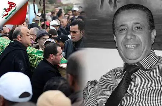 لحظة تشييع جثمان الفنان محمد الغاوي بسلا