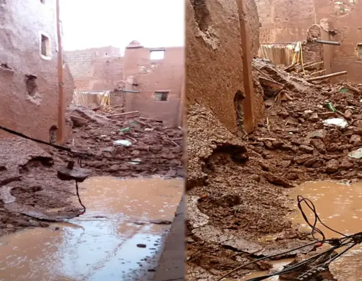 شبح انهيار المنازل يتواصل في ورزازات والسلطات تقوم بإيواء 65 أسرة متضررة