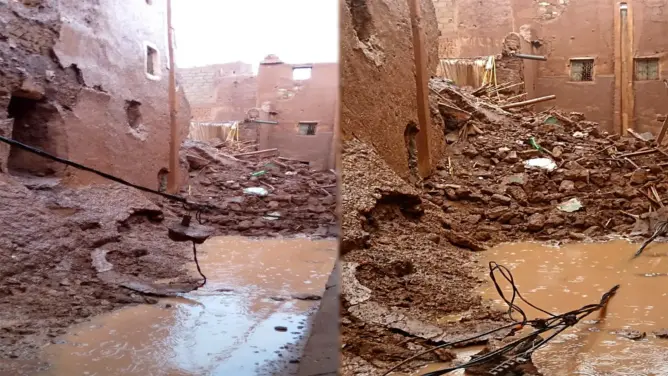 إنهيار منزل طيني بـ“قصبة تاوريرت” يعيد ملف المنازل المهددة بالسقوط بورزازات للواجهة
