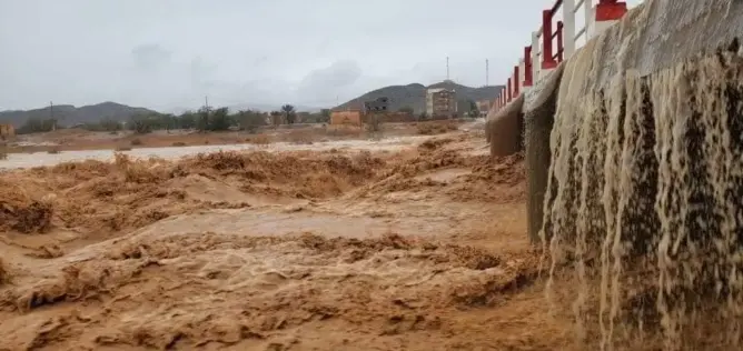 انتشال جثة شاب جرفته السيول بألنيف نواحي تنغير