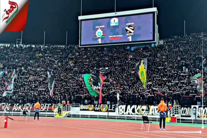 فرحة جماهير الجيش الملكي بهدف السهد