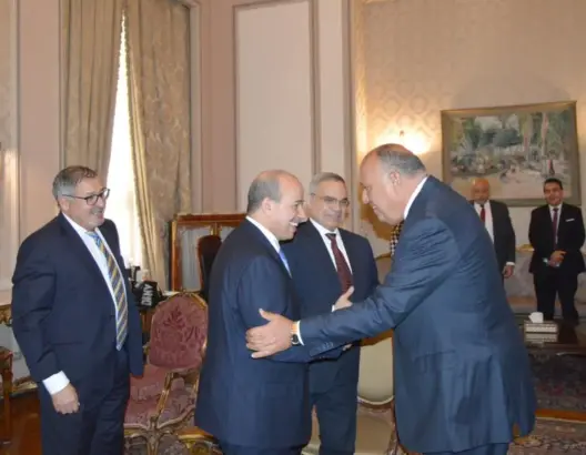 ميارة يجري مباحثات بين رئيس مجلس المستشارين ووزير الخارجية المصري