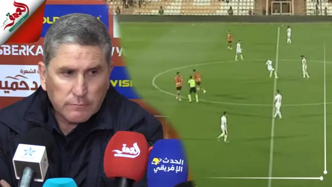 غضب غاريدو من التحكيم أمام بركان
