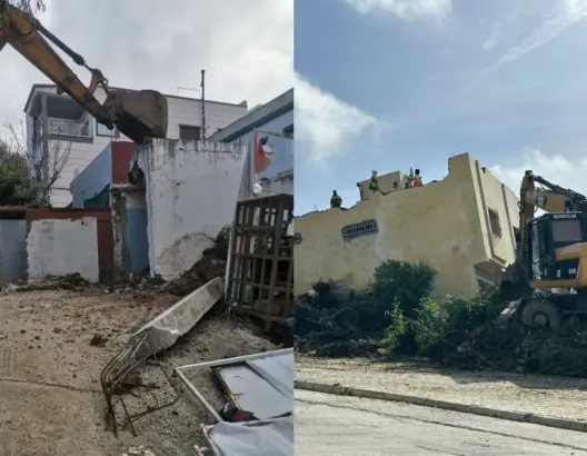 سلطات طنجة تهدم بنايات عشوائية بمنطقة “السانية- الهرارش” (صور)