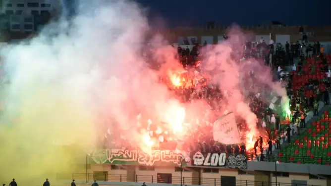 احتفالات وكراكاجات الجماهير الجديدية بفاس