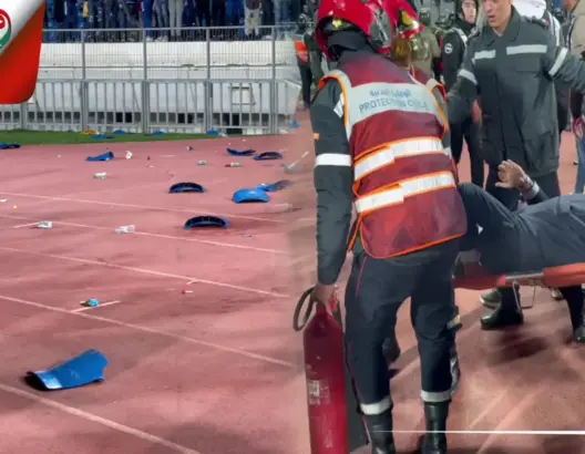 أحداث شغب بعد مباراة اتحاد طنجة والوداد