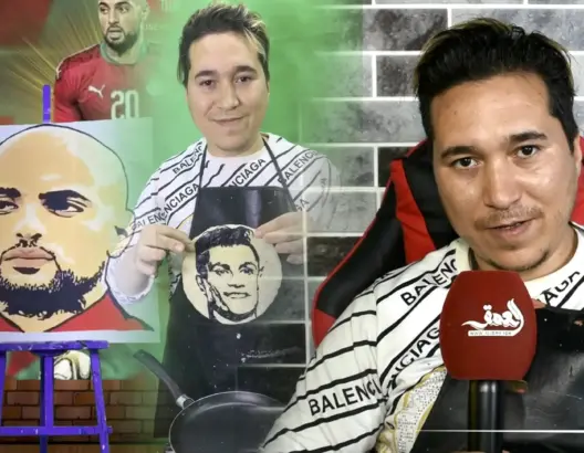شاب من فاس يرسم المشاهير على “الكريب”
