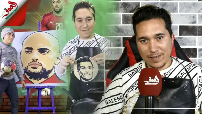 شاب من فاس يرسم المشاهير على “الكريب”