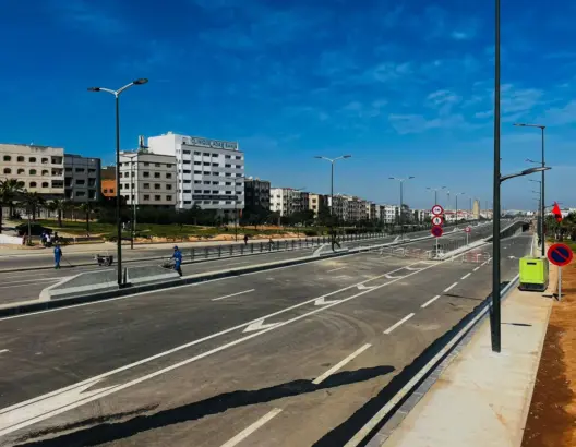 افتتاح أطول جسر معلق في الدار البيضاء