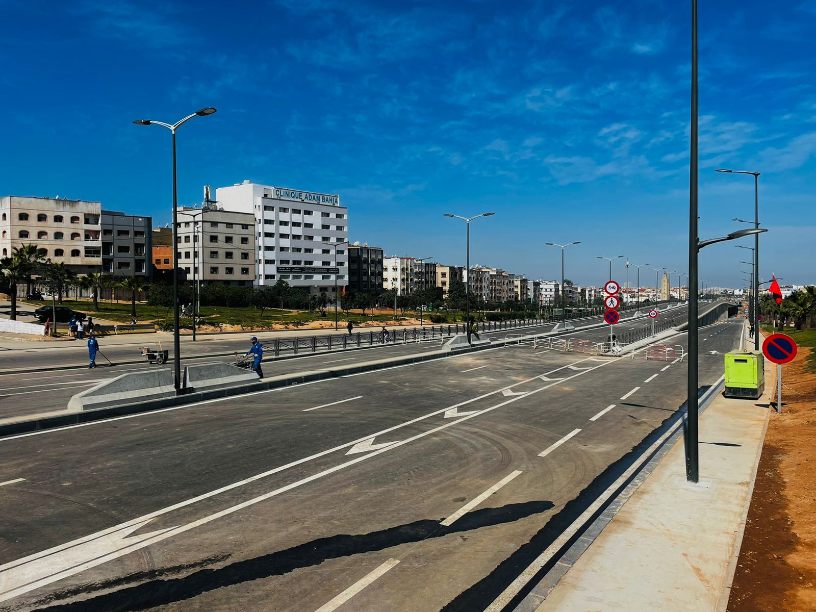 افتتاح أطول جسر معلق في الدار البيضاء