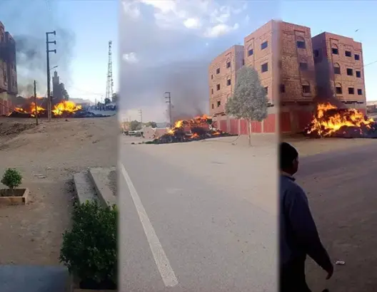 احتراق شاحنة يثير هلعا بسوق أسبوعي نواحي تنغير
