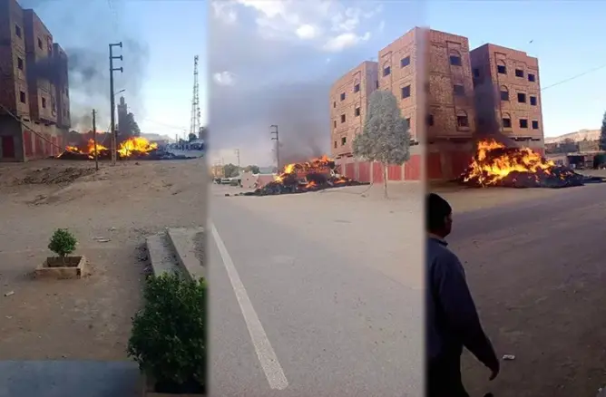 احتراق شاحنة يثير هلعا بسوق أسبوعي نواحي تنغير