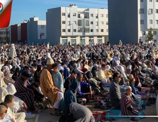 صلاة العيد من مصلى ابن باجة بأزمور