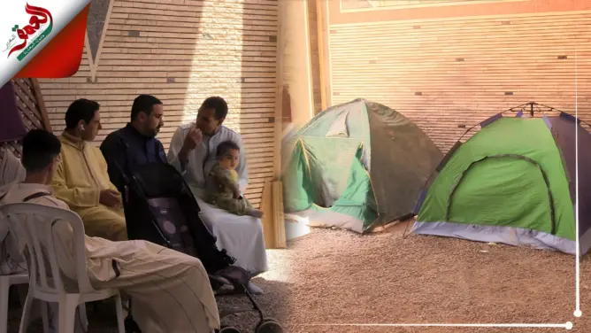 عشرات الأسر تقضي عيدها في معتصم بأيت ملول(فيديو)