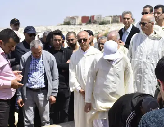 مراسيم جنازة والد الوزير بنموسى
