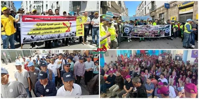 فاتح ماي بتطوان.. الغلاء يوحد مطالب النقابات في مسيرات حاشدة (فيديو وصور)