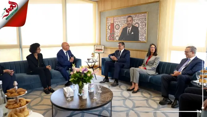 في سياق اجتماع حزبي أخنوش يستقبل رئيس حزب الجمهوريون الفرنسي