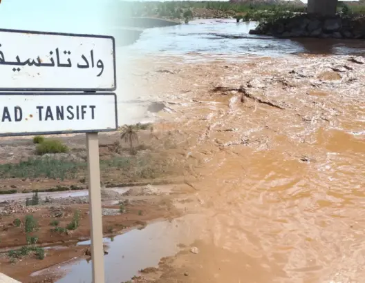 حمولة وانتعاش واد تانسيفت بمراكش بعد التساقطات المطرية الاخيرة