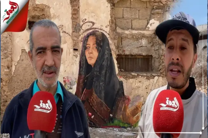 جداريات تندب حظها وسط الخراب بأزمور