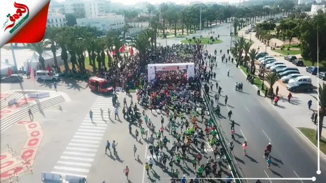 سباق مدرسي يجمع الآلاف من أبطال وهواة الجري بأكادير