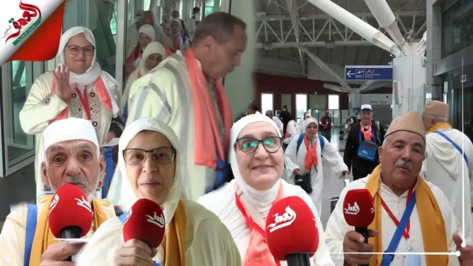 حجاج وجدة ينطلقون نحو الديار المقدسة لأداء المناسك