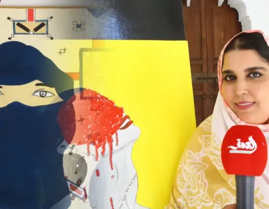 بلمسة حسانية..نجاة داود تختار مراكش لعرض لوحاتها التشكيلية وتهتم بقضايا المرأة