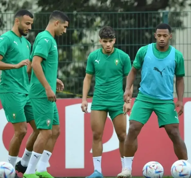 المنتخب المغربي يخوض آخر حصة تدريبية قبل التوجه نحو تنزانيا