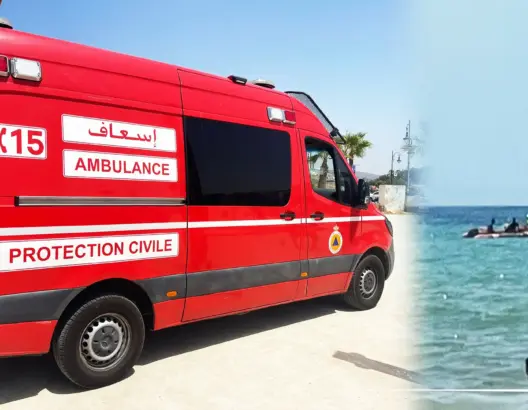 شاطئ بطنجة يبتلع شابا أمام أنظار عائلته والوقاية المدنية تنتشل جثته (فيديو)