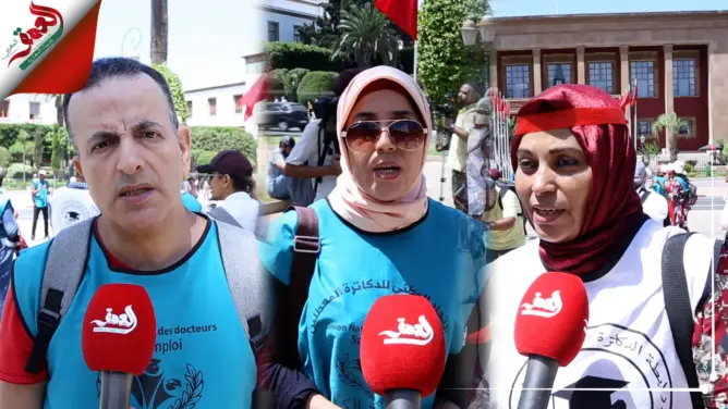 الدكاترة المعطلون يواصلون إضرابهم عن الطعام لليوم السابع