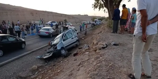 اصطدام بين ثلاث سيارات يودي بحياة 9 أشخاص بخريبكة