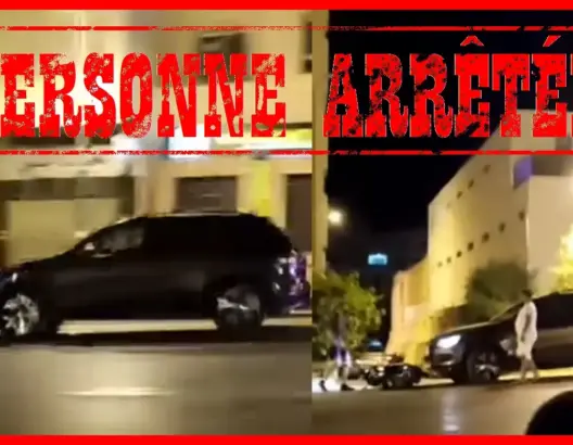 أمن طنجة يوقف سائق سيارة سحل دراجة نارية