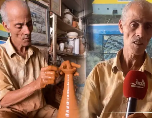 أقدم خزفي بآسفي يحكي رحلة 60 عاما في صناعة الفخار