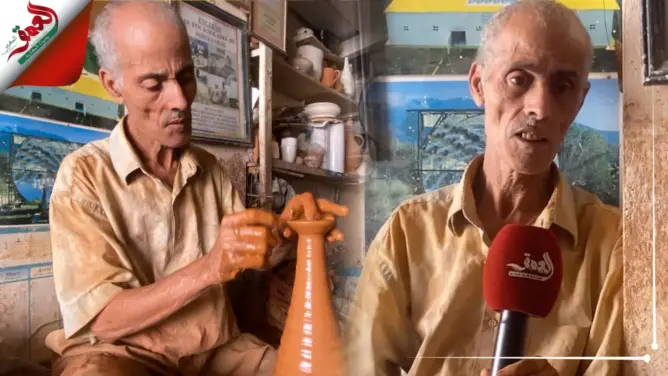 أقدم خزفي بآسفي يحكي رحلة 60 عاما في صناعة الفخار