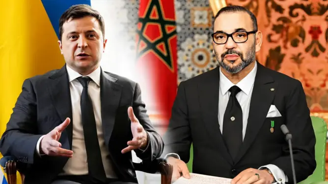 الملك يؤكد للرئيس الأوكراني حرصه على مواصلة الارتقاء بالعلاقات الثنائية