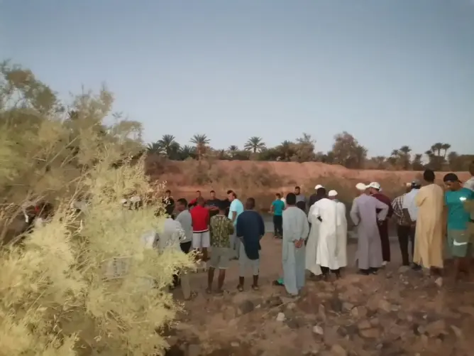 انتشال جثة طفل من واد درعة بزاكورة بعد ساعات متواصلة من البحث
