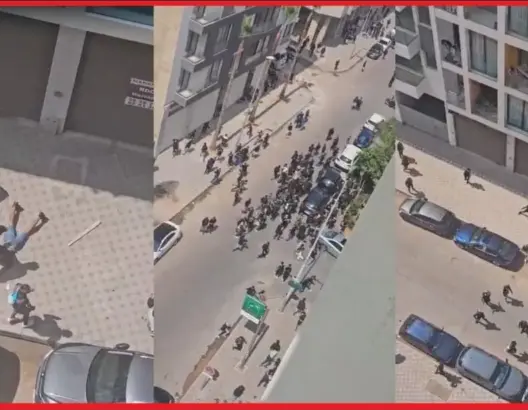 مشجعون يثيرون الرعب بإحدى شوارع البيضاء والأمن يدخل على الخط